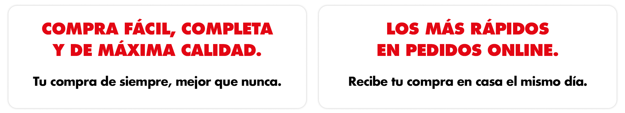 Compra fácil, completa y de máxima calidad Compra fácil, completa y de máxima calidad